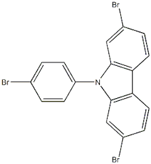 2,7-二溴-9-(4-溴苯基)-9H-咔唑_1313900-20-7